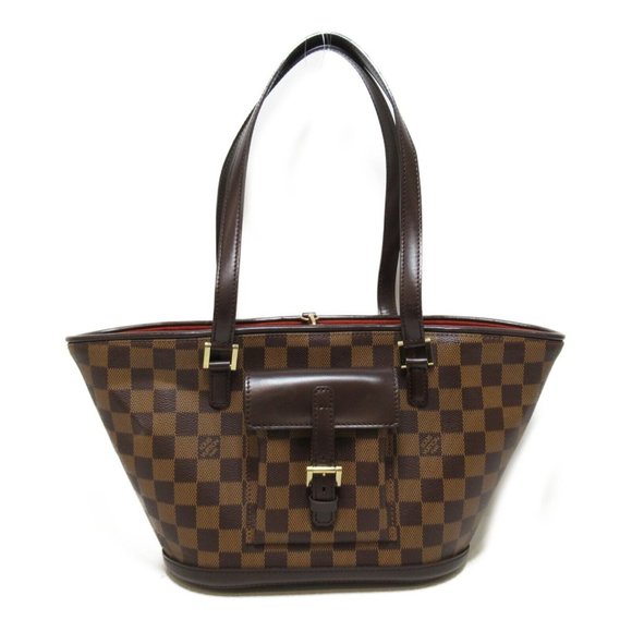 Manosque PM Damier Ebene Shoulder Bag - Picture 1 of 8